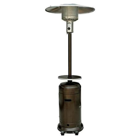 Gardencontrol 87 in. Tall Hammered Bronze Patio Heater With Table GA40315